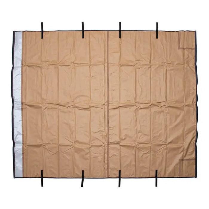 ARB Canvas Awn 2000 X 2500 Fire Retardant Us/Canada Spec - Brown and Black Folding Screen with Black Border