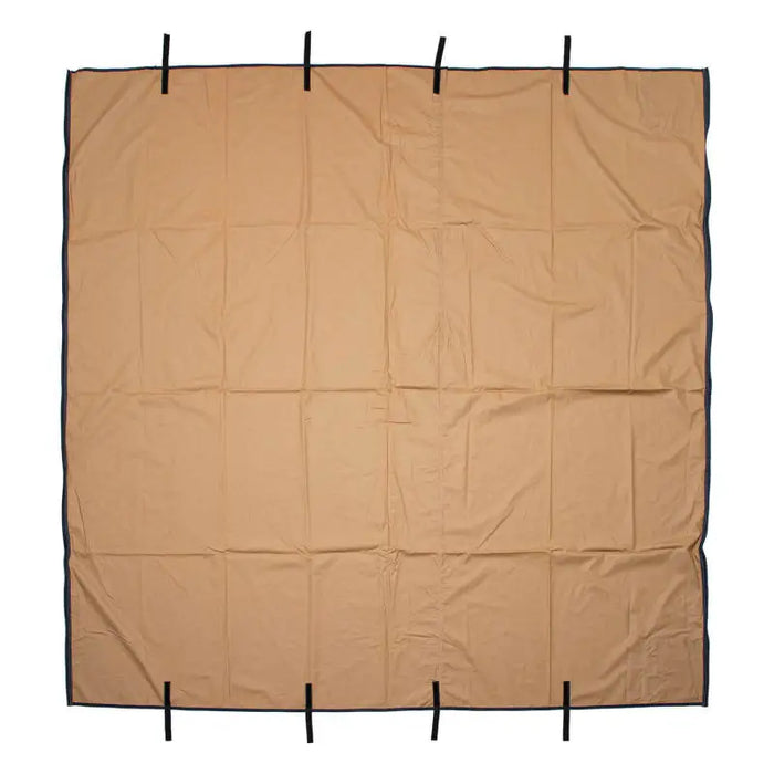 ARB Canvas Awn 2500 X 2500 Fire Retardant US/Canada Spec - brown cloth with black straps