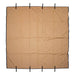 ARB Canvas Awn 2500 X 2500 Fire Retardant US/Canada Spec - brown cloth with black straps