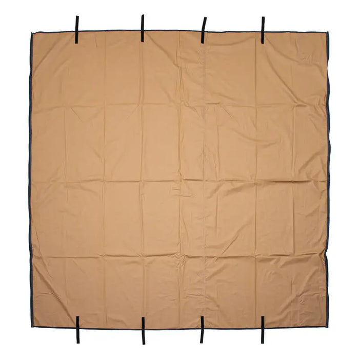 ARB Canvas Awn 2500x2500 Fire Retardant US/Canada Spec - Brown cloth with black straps