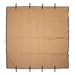 ARB Canvas Awn 2500x2500 Fire Retardant US/Canada Spec - Brown cloth with black straps