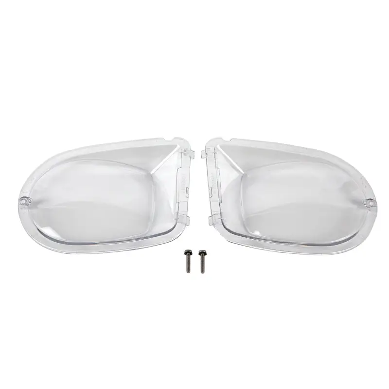 Chrome side mirrors for BMW E-Type by ARB with Clear Covers & Foglight displayed.