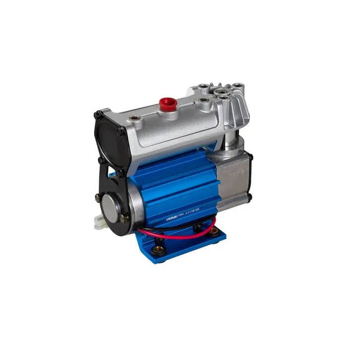 Blue and silver ARB Compressor Sml Air Locker 12V pump