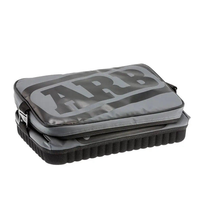 Black ARB cooler bag with logo, holds 22 cans