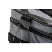 ARB Cooler Bag- The North Face Base Camp Duff in Charcoal with Red Highlights holding 22 Cans.
