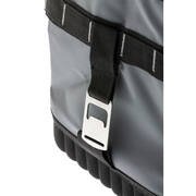 ARB Cooler Bag Charcoal w/ Red Highlights - Black backpack with metal buckle