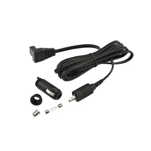 Close up of ARB Cord DC Screw/Cig Type car charger and cable.