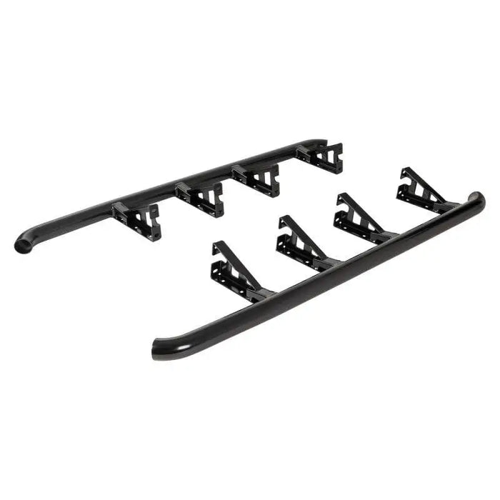 ARB Deluxe Rock Rails for FJ Cruiser with black plastic roof racks