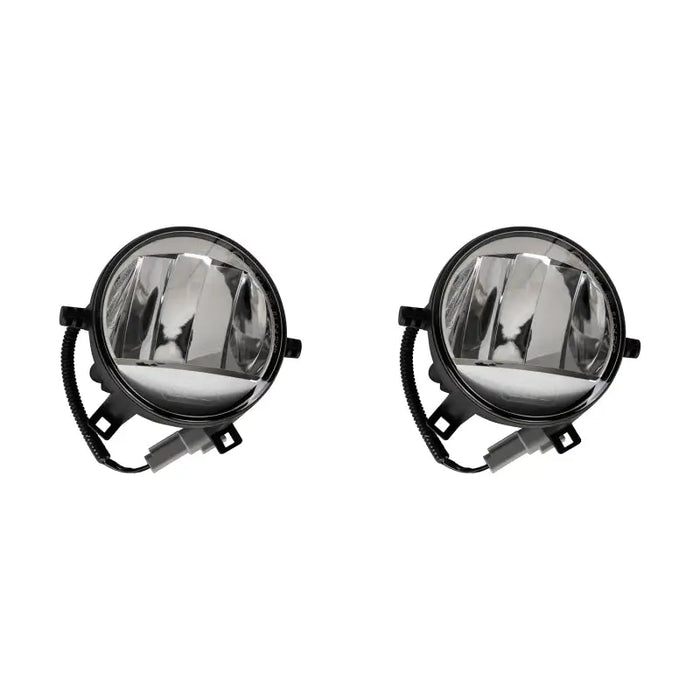 Pair of black fog lights for a car by ARB Fog Light Kit LH & RH - Small.