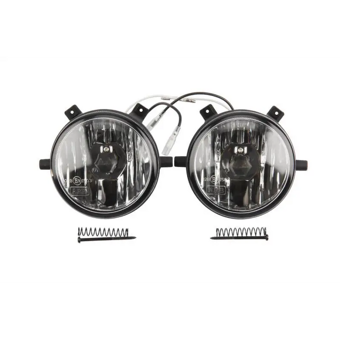 Black fog light kit with wire for a car