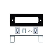 ’ARB Hawse Fairlead Spacer Kit, black metal door handle with two bolts and latch’