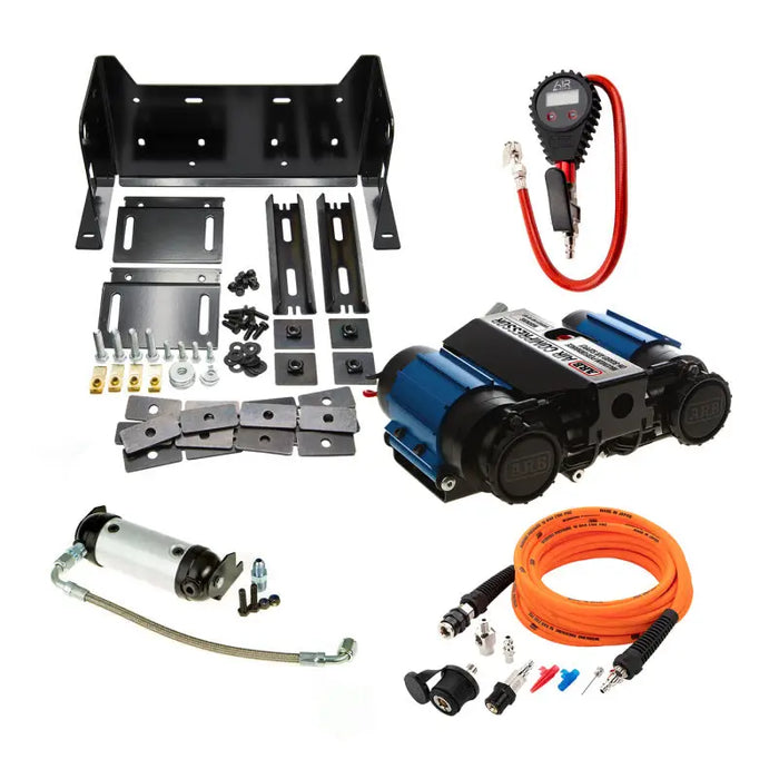 ARB High Performance Twin On-Board Compressor Kit - 12V: Power pack, power cable, and more