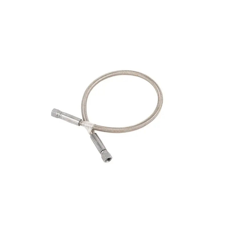 ARB hose reinforced JIC-4 stainless hose with hose end.