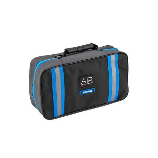 Black and blue ARB inflation case with zipper and reflective strips