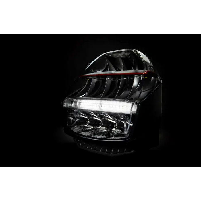 Front view of ARB Intensity IQ Driving Lights on a car