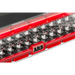 Close up of red and black amplifier on white background - ARB Intensity V2 Light Bar Combination.