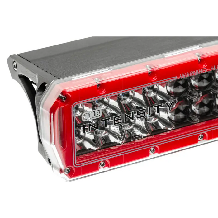 Red LED light bar by ARB Intensity V2 on white background