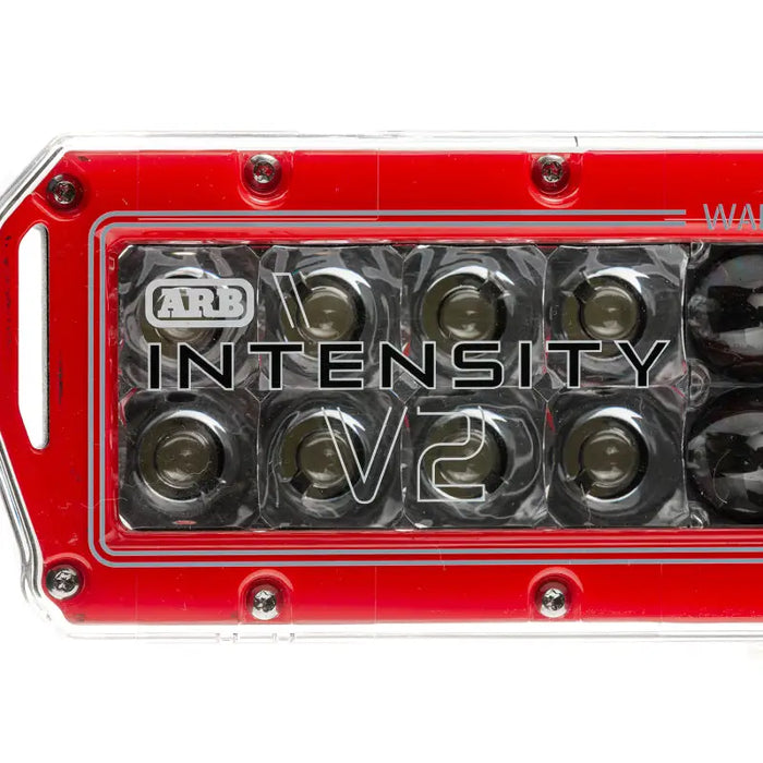 Red LED light with ’henty’ words on ARB Intensity V2 Light Bar Combination