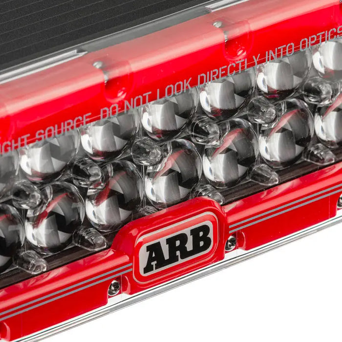 Red and black ARB Intensity V2 light bar combination on white background.