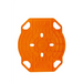 ARB Jack Base - 15400lbs Load Capacity: Orange plastic coaster with circular design