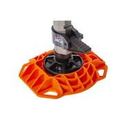 Orange plastic cup holder attached to ARB Jack Base - 15400lbs Load Capacity