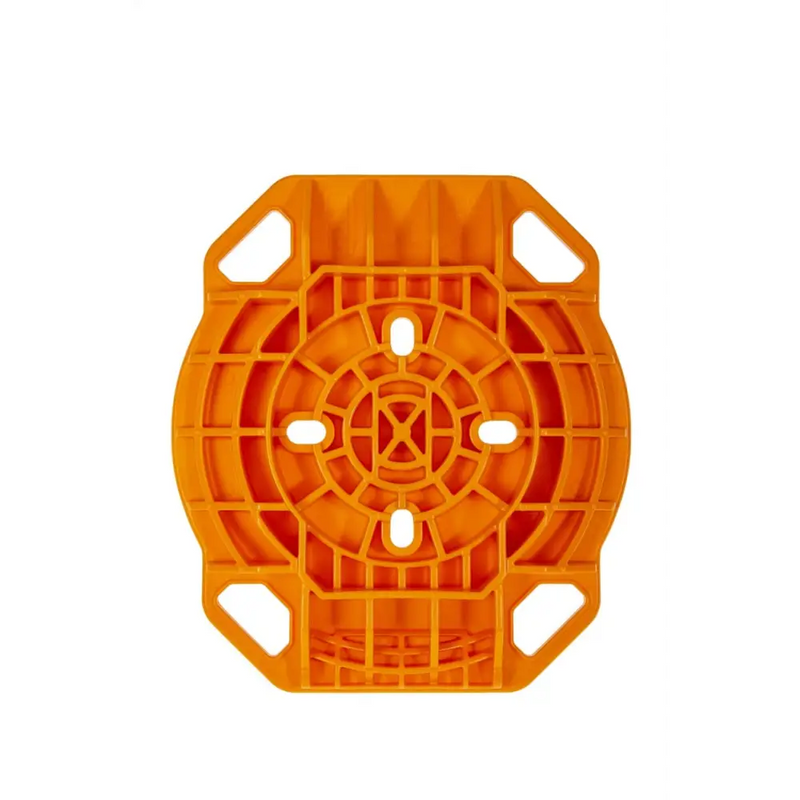 ARB Jack Base - 15400lbs Load Capacity, orange plastic container with circular design