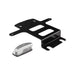 Black metal bracket with white background for ARB Kit Rego Plate Kit Suit Jl Incl Brkt & Light.