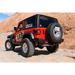 Red Jeep with Black Top and Tires - ARB Kit Rego Plate Kit Suit Jl Incl Brkt & Light.