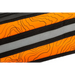 Orange and black zippered Micro Recovery Bag with topographic styling