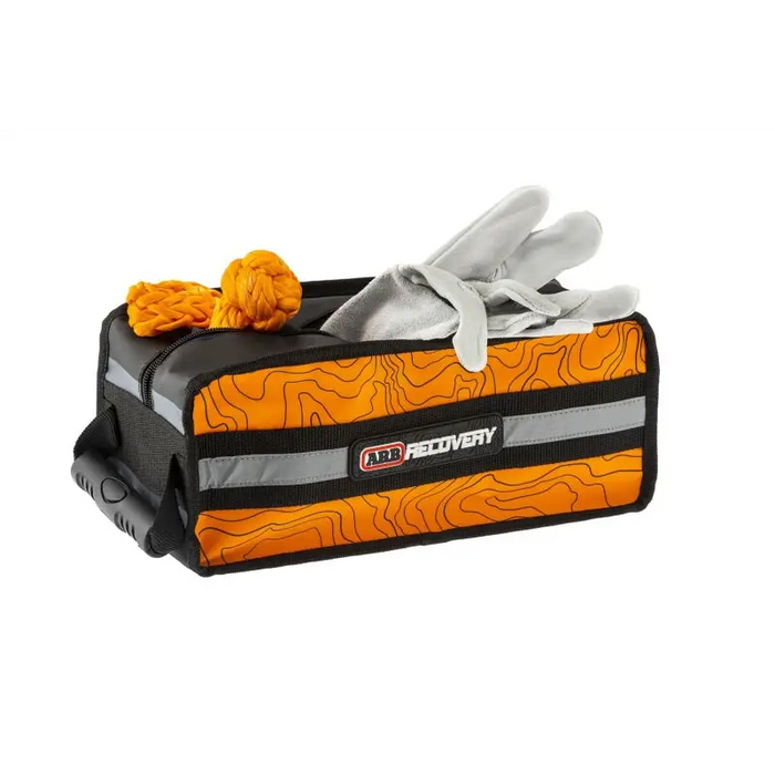 Micro Recovery Bag with White Bow - ARB Orange/Black Topographic Styling PVC Material