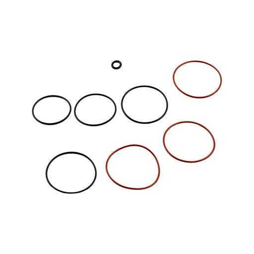 ARB O Ring Set 8 Ckma/P - Four black and red rubber O-rings for Jeep Wrangler.