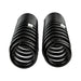 Pair of black rubber Ford Bronco rear coil springs for heavy loads.