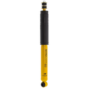 Yellow shock absorber close up on white background - ARB OME BP51 Coilover Toyota Tacoma Front Right Hand Side.
