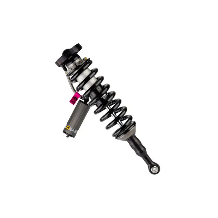 Close up of OME BP51 coilover shock absorb on white background