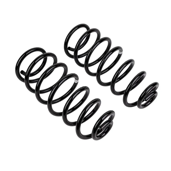 Black OME coil spring rear for Jeep JK on white background