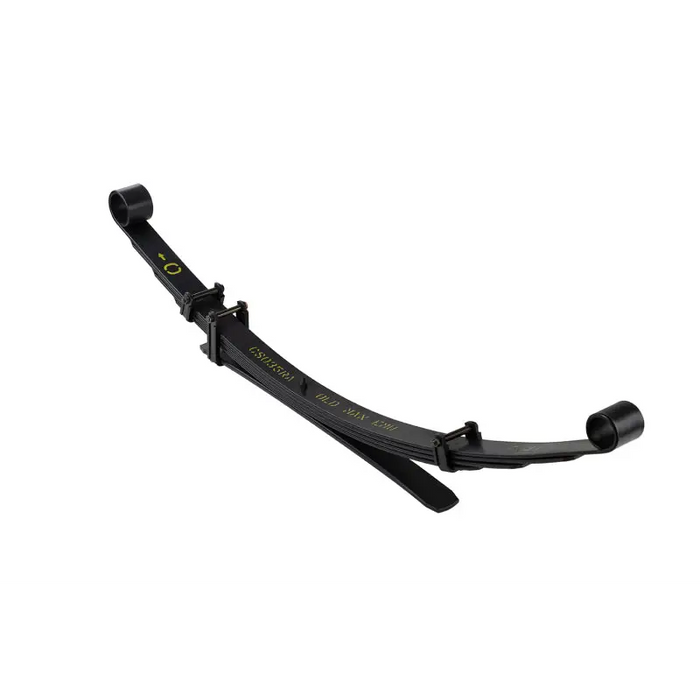 Black and yellow ARB / OME Leaf Spring for BMW E-Type featured in product.