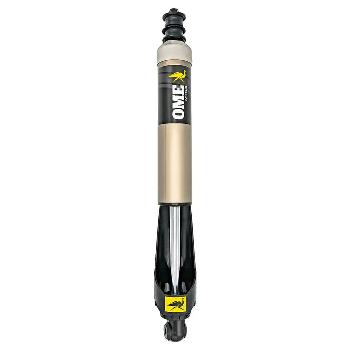 Black and gold bike fork for ARB OME MT64 Shock Tacoma Rear Med Left.