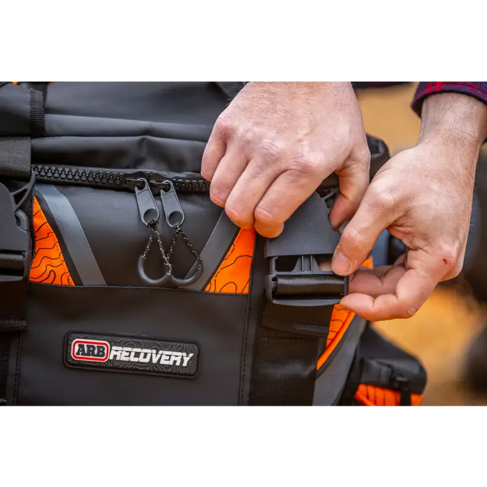 ARB Premium Recovery Kit S2 showing waterproof bag in pocket.