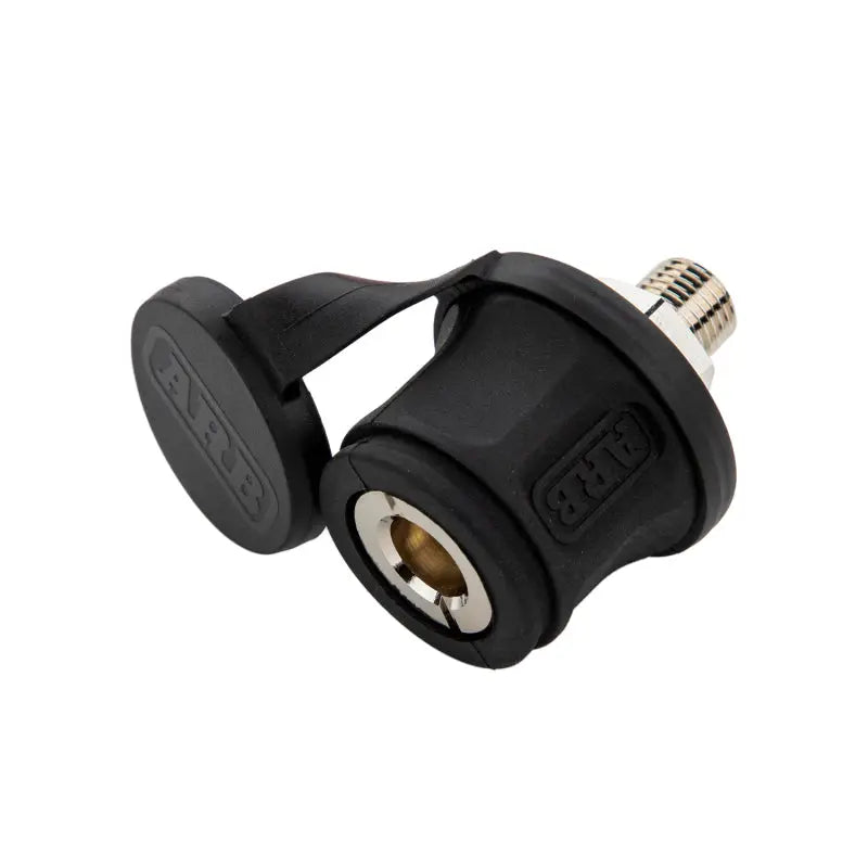 Black car charger plug with white background for ARB Pump Up Kit US STD 7M 150 PSI High Temp V2 Orange.