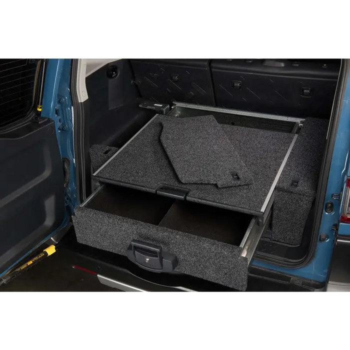 Blue van trunk compartment in ARB R/Drw Side Floor Kit Fj Cruiser