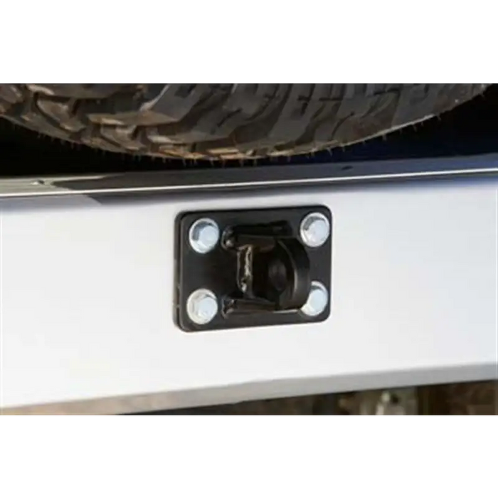 Close up of rear bumper plate on ARB Rear Bar Fj Us Spec