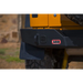 Front bumper with logo displayed on ARB rear bar textured black for Jeep Wrangler