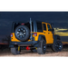 Jeep Wrangler parked in desert at night, Rear Bar Textured Blk Jk Jeep.