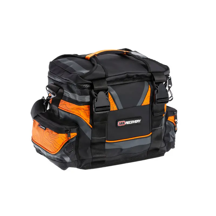 The North Face duffel bag displayed in ARB Recovery Bag Large S2 with PVC outer for Jeep Wrangler and Ford Bronco owners.