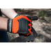 Man wearing orange ARB Recovery Glove with black and white lettering.