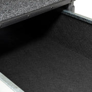 Metal table bottom with black carpet in ARB Roller Drawer 37X20X11 Xtrnl.