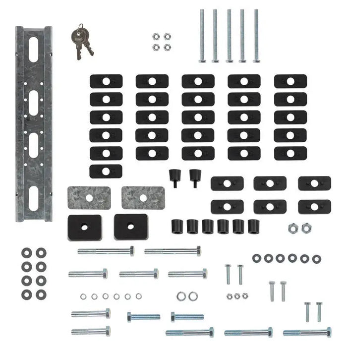 Close up of hardware on white surface, ARB Roller Drawer 37x20x11 Xtrnl Intrnl 33.5 X 17 X 8