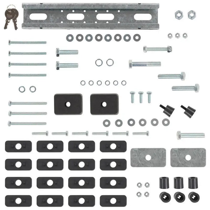 Close up of metal object with screws/bolts in arb roller drawer 41x21x11 xtrnl intrnl