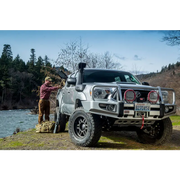 ARB Safari 4X4 Snorkel for Toy Tacoma - Front End View with Man
