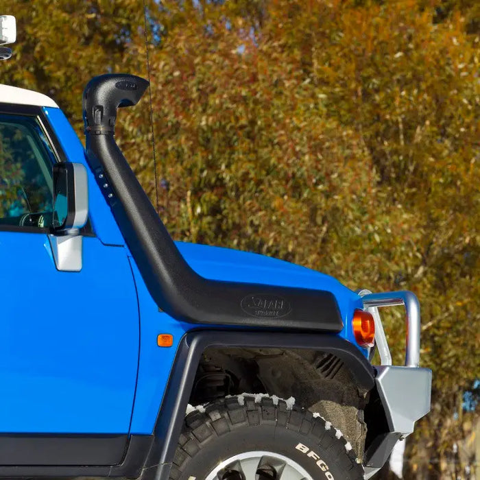 ARB Safari 4x4 Snorkel Vspec Fj Cruiser 4L V6 Inc Aus 10+ - Blue Jeep with White Top and Black T